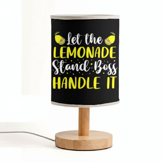 Let The Lemonade Stand Boss Handle It Lemon Juice Fabric Lamps