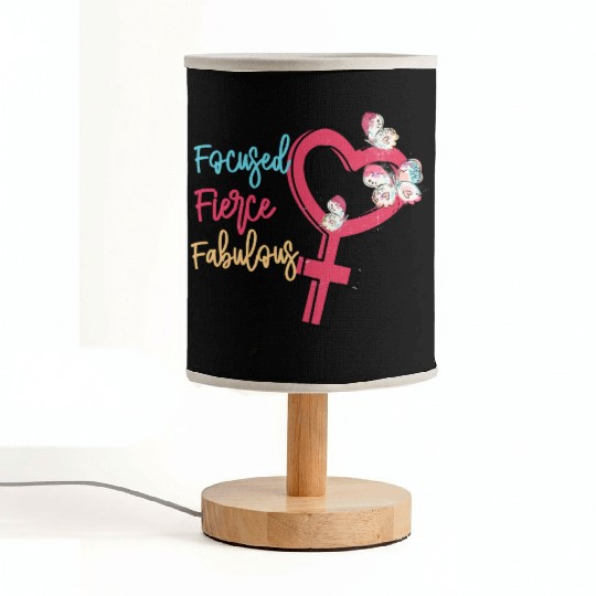 Focused Fierce Fabulous sublimation Fabric Lamps