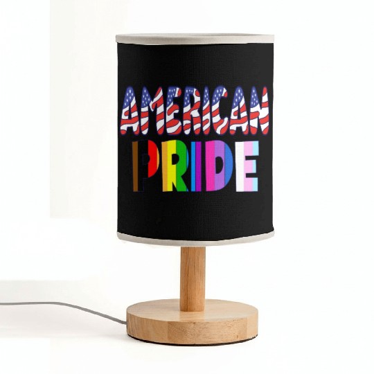 American Pride - LGBTQ+ America Pride Month July 4 Fabric Lamps