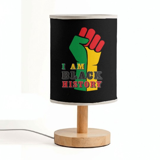 I Am Black History, Juneteenth, Freedom Day Fabric Lamps
