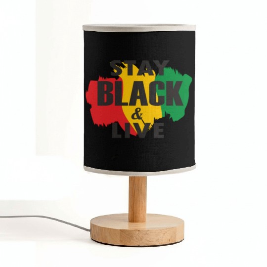 Juneteenth Day 1865, Stay Black And Live Fabric Lamps