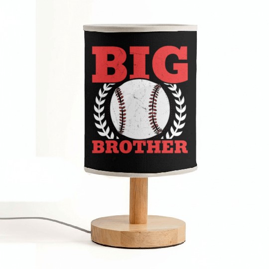 Baseball Big Brother Kids Baseball Player Fabric Lamps