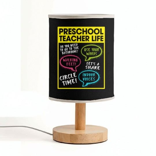 Preschool Teacher Life Fabric Lamps