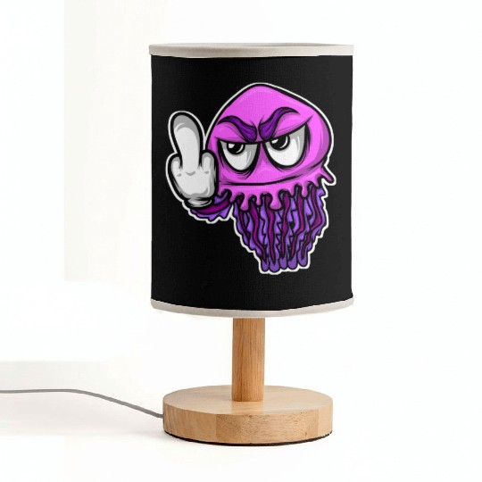 Jelly Fish Middle Finger Jellyfish Fabric Lamps