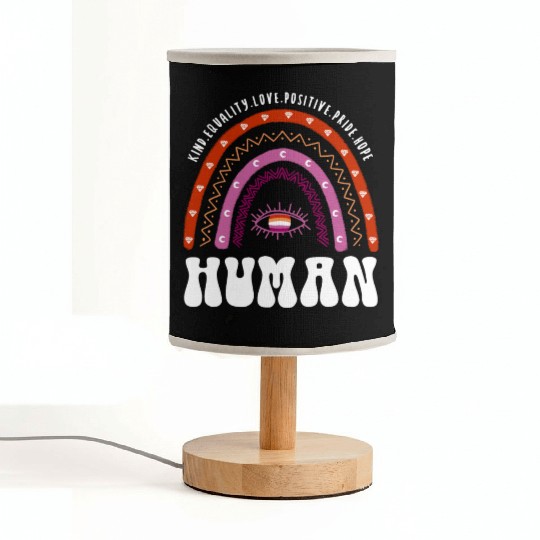 Lesbian Rainbow Human Lesbian Fabric Lamps