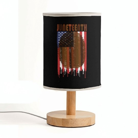 Juneteenth US Flag African American Graphic Fabric Lamps