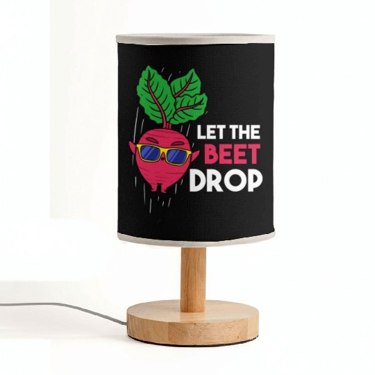 Let The Beet Drop For Vegetable Lover Fabric Lamps