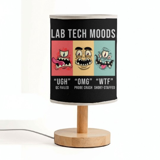Lab Tech Moods Laboratory Science Technician Gift Fabric Lamps