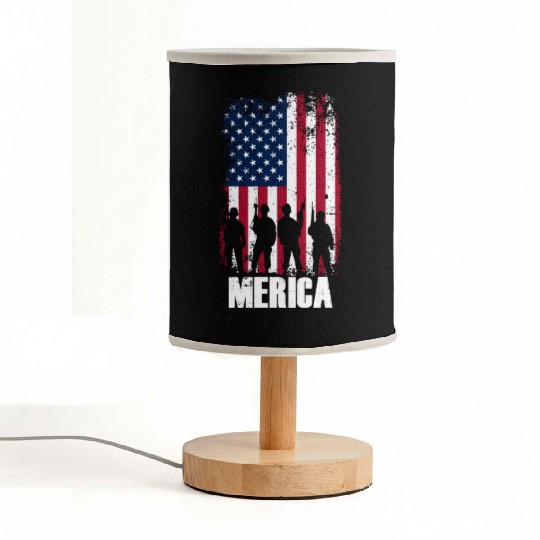 MERICA Independence Day USA 4th of July gift Fabric Lamps