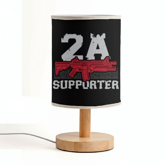 Second Amendment Supporter Gun Rights America Fabric Lamps