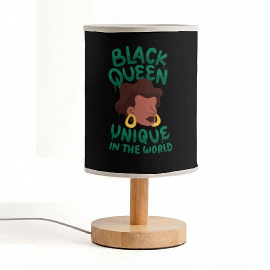Black unique in the world Queen Black queen unique Fabric Lamps