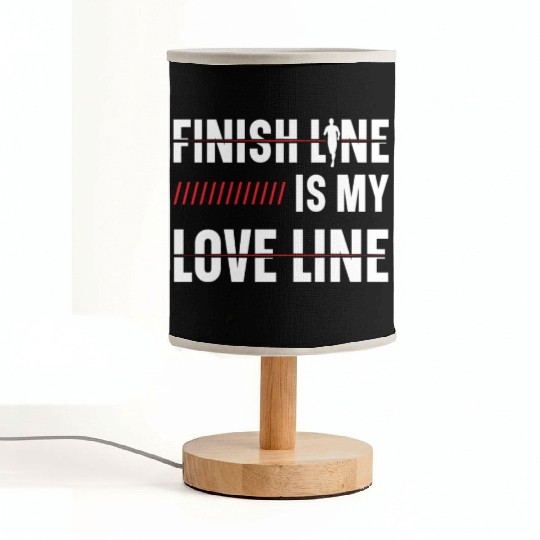Finish Line Is My Love Line Runner Marathon Fabric Lamps