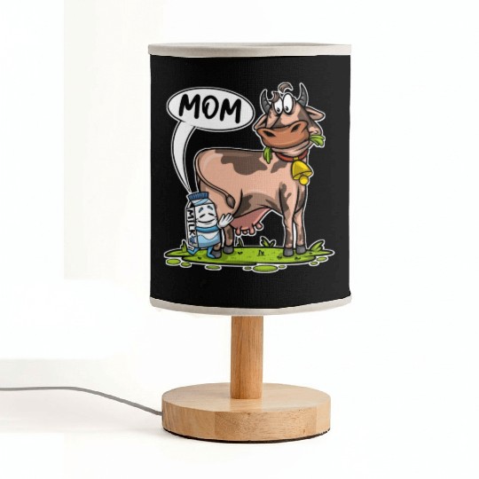 Milk Cartons Call Cow Mom Milk Farmer Cow Fabric Lamps