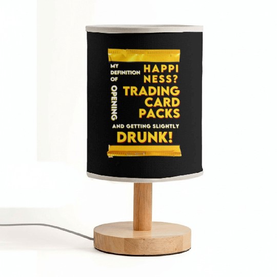 My Definition of Happiness Trading Cards Drinks Fabric Lamps