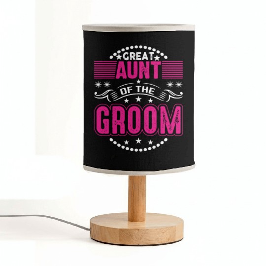 Great Aunt Of The Groom Wedding Bridal Shower Brid Fabric Lamps