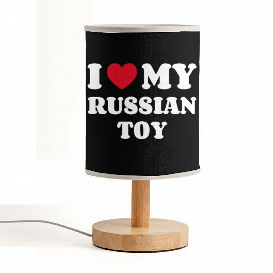 I Love My Russian Toy Fabric Lamps