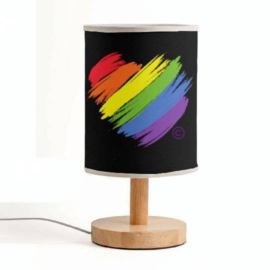 Majestic Brand Rainbow Heart Collection Fabric Lamps