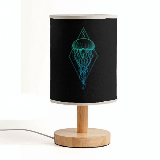 Colorful JellyFish Illustration Design Fabric Lamps