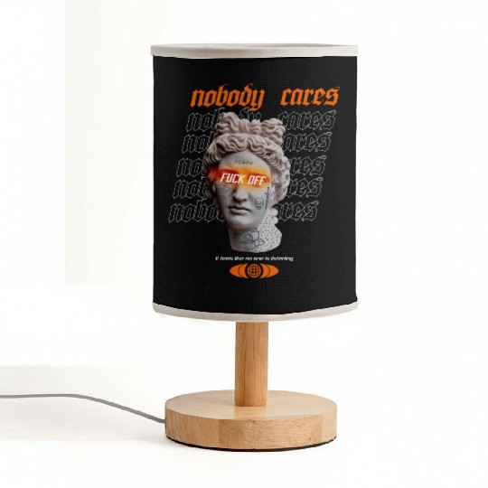 Statue Nobody Cares Streetwear Fabric Lamps