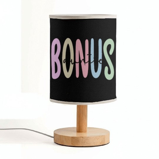 Proud Bonus Auntie Step Aunt Appreciation Gifts Fabric Lamps
