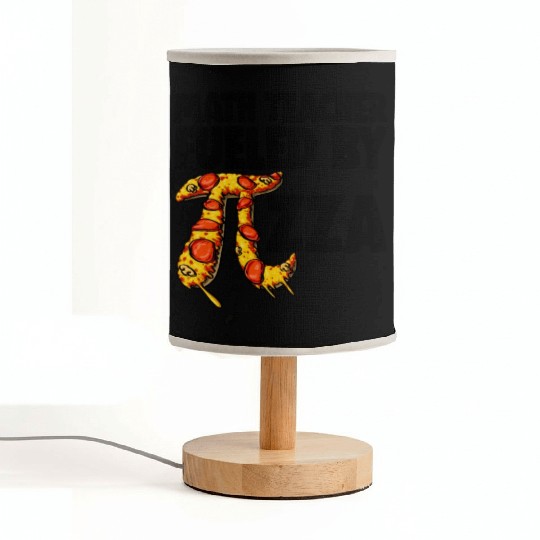 Math Teacher Fueled By Pizza Fabric Lamps