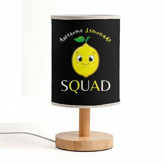 Awesome Lemonade Squad Lemon Lovers For Summer Fabric Lamps