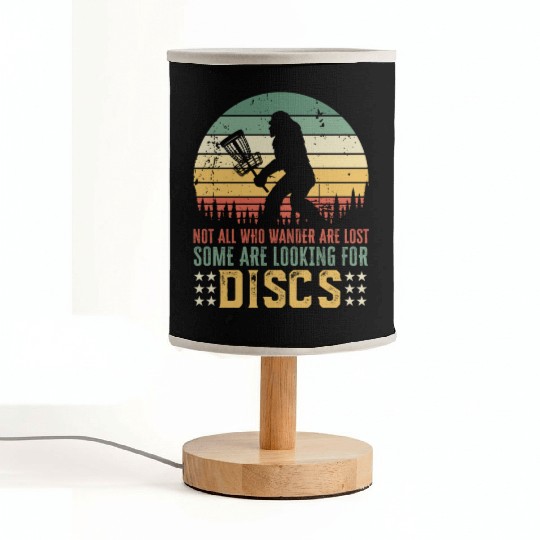 Funny Disc Golf Bigfoot Gift Fabric Lamps