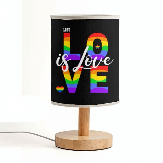 love is love LGBT rainbow Fabric Lamps
