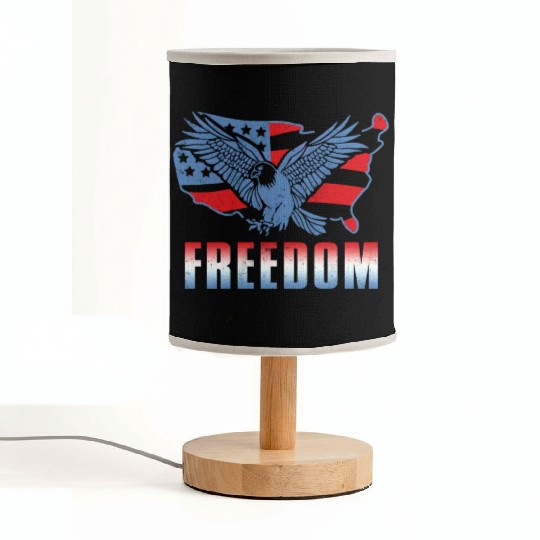 Freedom American America Eagle USA 4th Of July Fabric Lamps