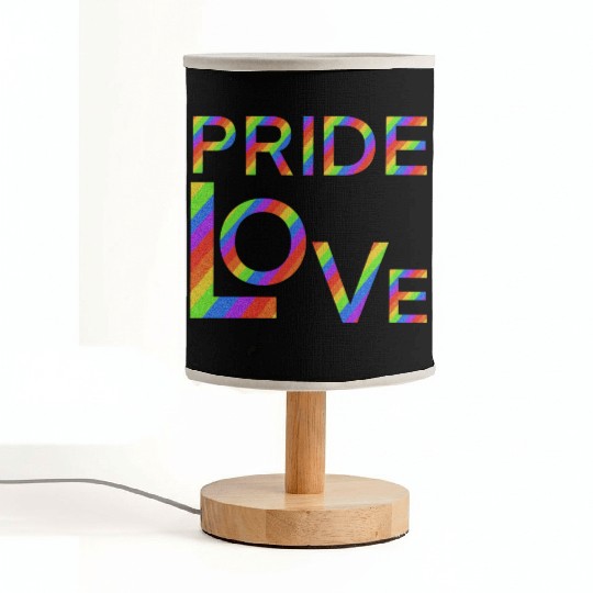 Pride love - flag Pride lgbt community Fabric Lamps