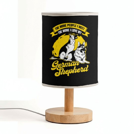 German Shepherd Dog Lover Gift Fabric Lamps