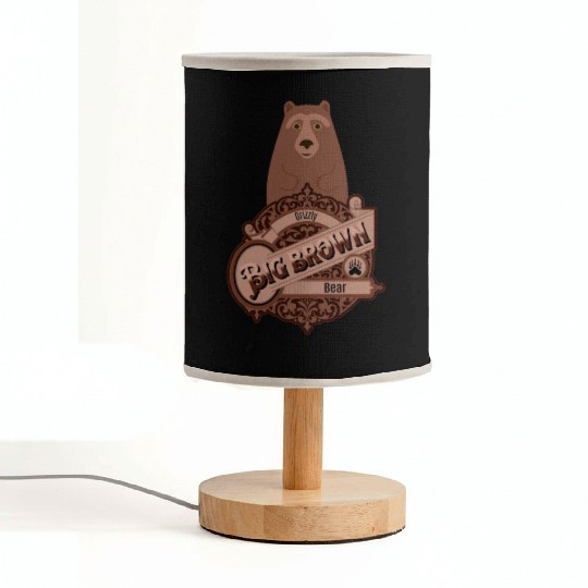 Grizzly bear Fabric Lamps