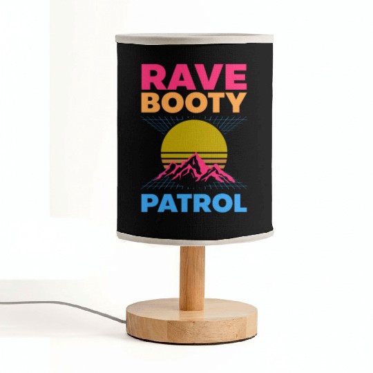 EDM Rave Techno 80s Rave Booty Patrol Fabric Lamps