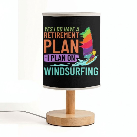 Windsurfing Board Sail Paddle Windsurfer Fabric Lamps