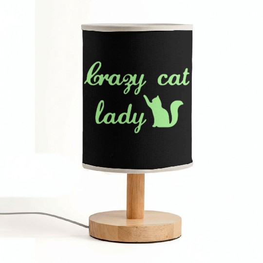 Crazy Cats LOVER Lady Fabric Lamps