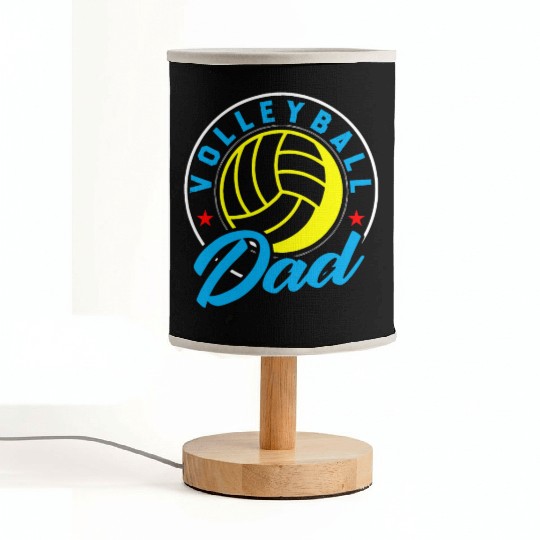 Volleyball Daddy Volleyball Dad Fabric Lamps