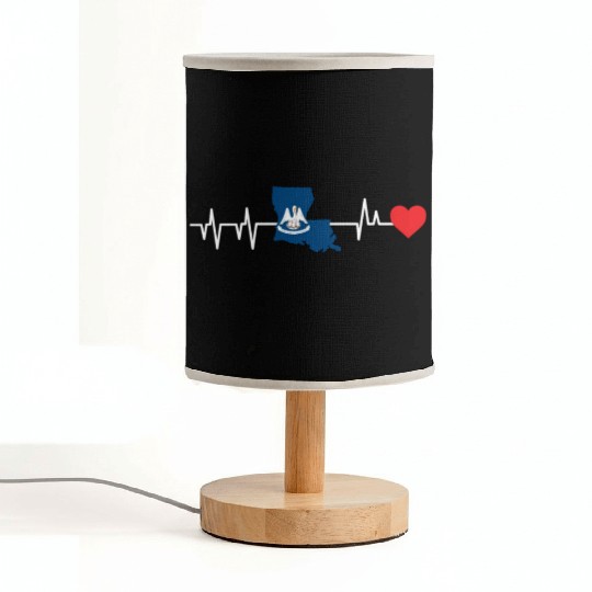 Louisiana Heartbeat Gift Fabric Lamps