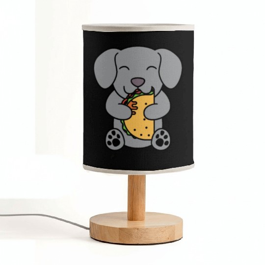 Weimaraner Taco Lover Fabric Lamps
