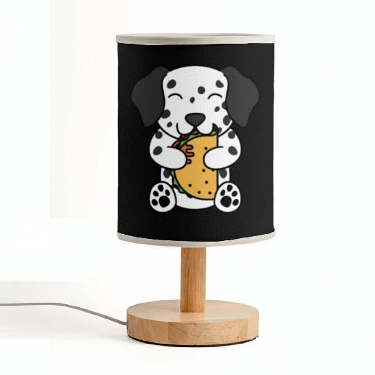 Dalmatian Taco Lover Fabric Lamps