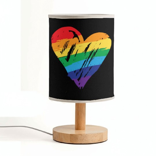 Rainbow Heart - LGBTIQ Gay Pride CSD Queer Fabric Lamps