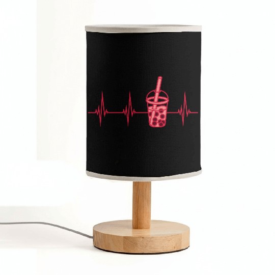 heartbeat bubble tea pulse Fabric Lamps