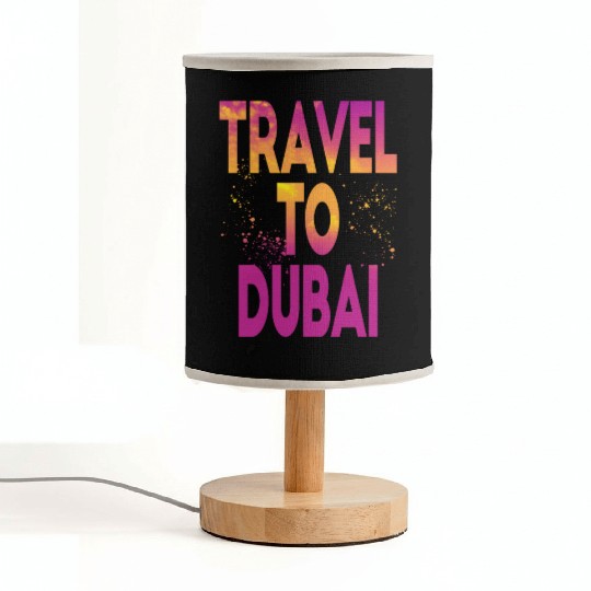 Travel To Dubai Fabric Lamps