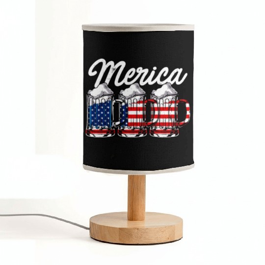 Beer USA Flag Merica Fabric Lamps