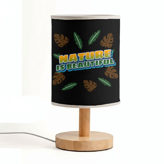 Nature Is Beautiful Fabric Lamps