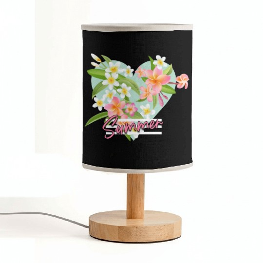 Hibiscus Heart Fabric Lamps