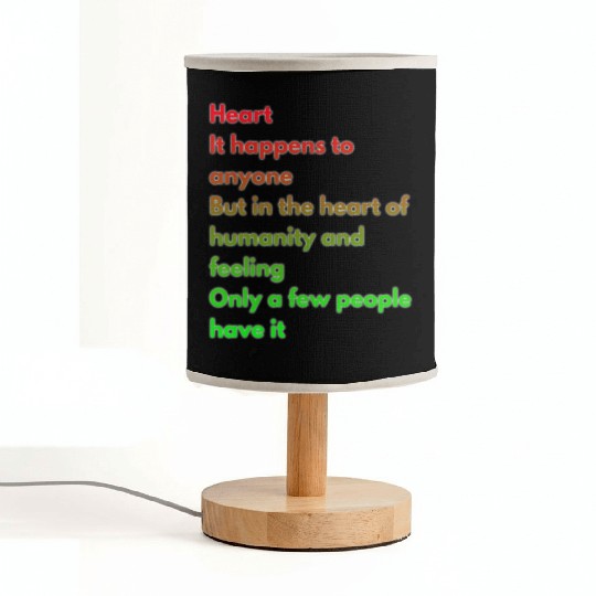 Heart It happens to anyone Fabric Lamps