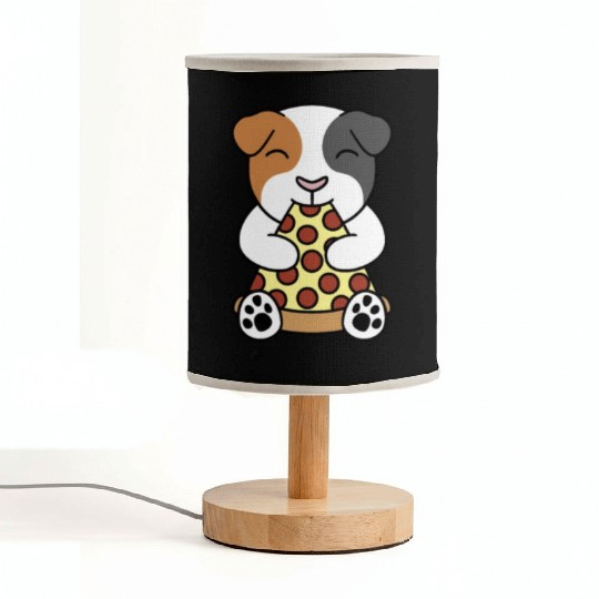 Guinea Pig Pizza Lover Fabric Lamps