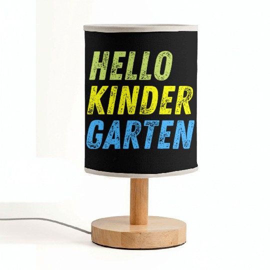 Hello Kindergarten Teacher back to school Fabric Lamps