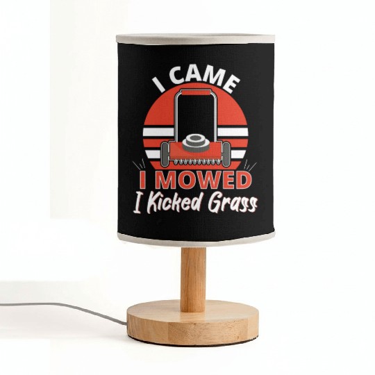 Came I Moved I Kicked Grass Fabric Lamps