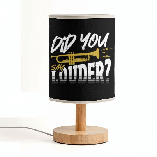 Did You Say Louder? Trumpet Trumpeter Fabric Lamps